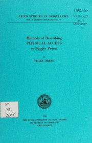 Methods of describing physical access to supply points /