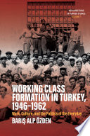 Working class formation in Turkey, 1946-1962 : work, culture, and the politics of the everyday /