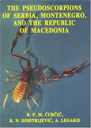 The pseudoscorpions of Serbia, Montenegro, and the Republic of Macedonia /