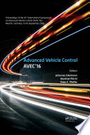 Advanced vehicle control : AVEC'16 /