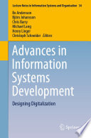 Advances in Information Systems Development : Designing Digitalization /