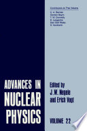 Advances in Nuclear Physics.