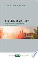 Advising in austerity : Reflections on challenging times for advice agencies /