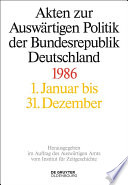 Akten zur Auswärtigen Politik der Bundesrepublik Deutschland : 1986.