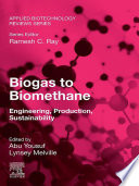 BIOGAS TO BIOMETHANE : engineering, production, sustainability.