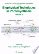 Biophysical techniques in photosynthesis.