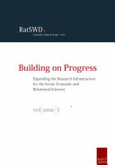 Building on Progress : Expanding the Research Infrastructure for the Social, Economic, and Behavioral Sciences /