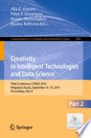 Creativity in Intelligent Technologies and Data Science : Third Conference, CIT&DS 2019, Volgograd, Russia, September 16-19, 2019, Proceedings, Part II /
