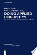 Doing applied linguistics : enabling transdisciplinary communication /