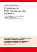 ENGLISH(ES) IN POST-INDEPENDENCE NAMIBIA : an investigation of variety.
