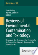 Ecological Risk Assessment for Chlorpyrifos in Terrestrial and Aquatic Systems in the United States /