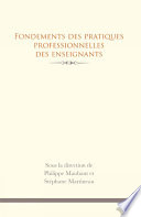 Fondements des pratiques professionnelles des enseignants /