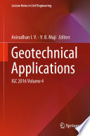 Geotechnical Applications : IGC 2016 Volume 4 /