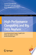 High-Performance Computing and Big Data Analysis : Second International Congress, TopHPC 2019, Tehran, Iran, April 23-25, 2019, Revised Selected Papers /