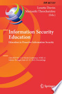 Information Security Education. Education in Proactive Information Security : 12th IFIP WG 11.8 World Conference, WISE 12, Lisbon, Portugal, June 25-27, 2019, Proceedings /
