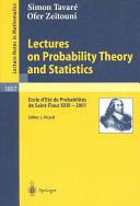 Lectures on Probability Theory and Statistics.