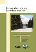 Paving Materials and Pavement Analysis /