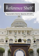 Representative American speeches, 2014-2015.