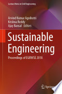 Sustainable Engineering : Proceedings of EGRWSE 2018 /