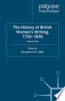 The History of British Women's Writing, 1750-1830 /