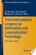Third International Congress on Information and Communication Technology : ICICT 2018, London /
