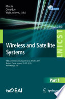 Wireless and Satellite Systems : 10th EAI International Conference, WiSATS 2019, Harbin, China, January 12-13, 2019, Proceedings, Part I /