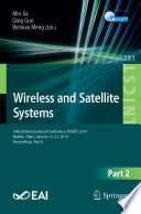 Wireless and Satellite Systems : 10th EAI International Conference, WiSATS 2019, Harbin, China, January 12-13, 2019, Proceedings, Part II /