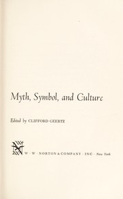 Myth, symbol, and culture /