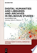 Introductions to Digital Humanities - Religion.