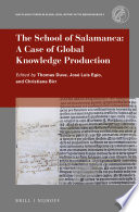 The School of Salamanca : a case of global knowledge production /