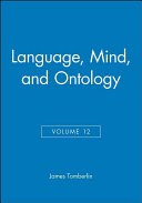 Language, mind, and ontology, 1998 /