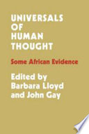 Universals of human thought : some African evidence /