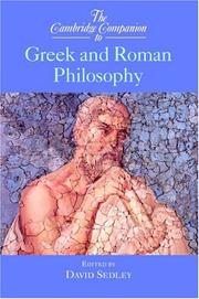 The Cambridge companion to Greek and Roman philosophy /