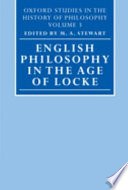 English philosophy in the age of Locke /