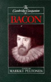 The Cambridge companion to Bacon /