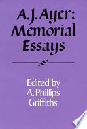A.J. Ayer memorial essays /