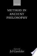 Method in ancient philosophy /