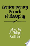 Contemporary French philosophy /