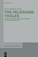 The Milesians: Thales /