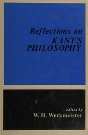 Reflections on Kant's philosophy /