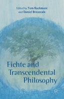 Fichte and transcendental philosophy /