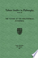 The Nature of the Philosophical Enterprise /