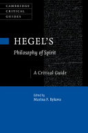 Hegel's Philosophy of spirit : a critical guide /