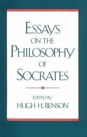 Essays on the philosophy of Socrates /