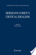 Hermann Cohen's critical idealism /