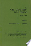A Wittgenstein symposium, Girona, 1989 /