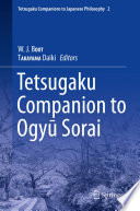 Tetsugaku Companion to Ogyu Sorai /