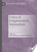 Critics of Enlightenment Rationalism /