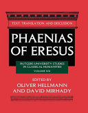Phaenias of Eresus : text, translation and discussion /