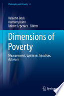 Dimensions of Poverty : Measurement, Epistemic Injustices, Activism /